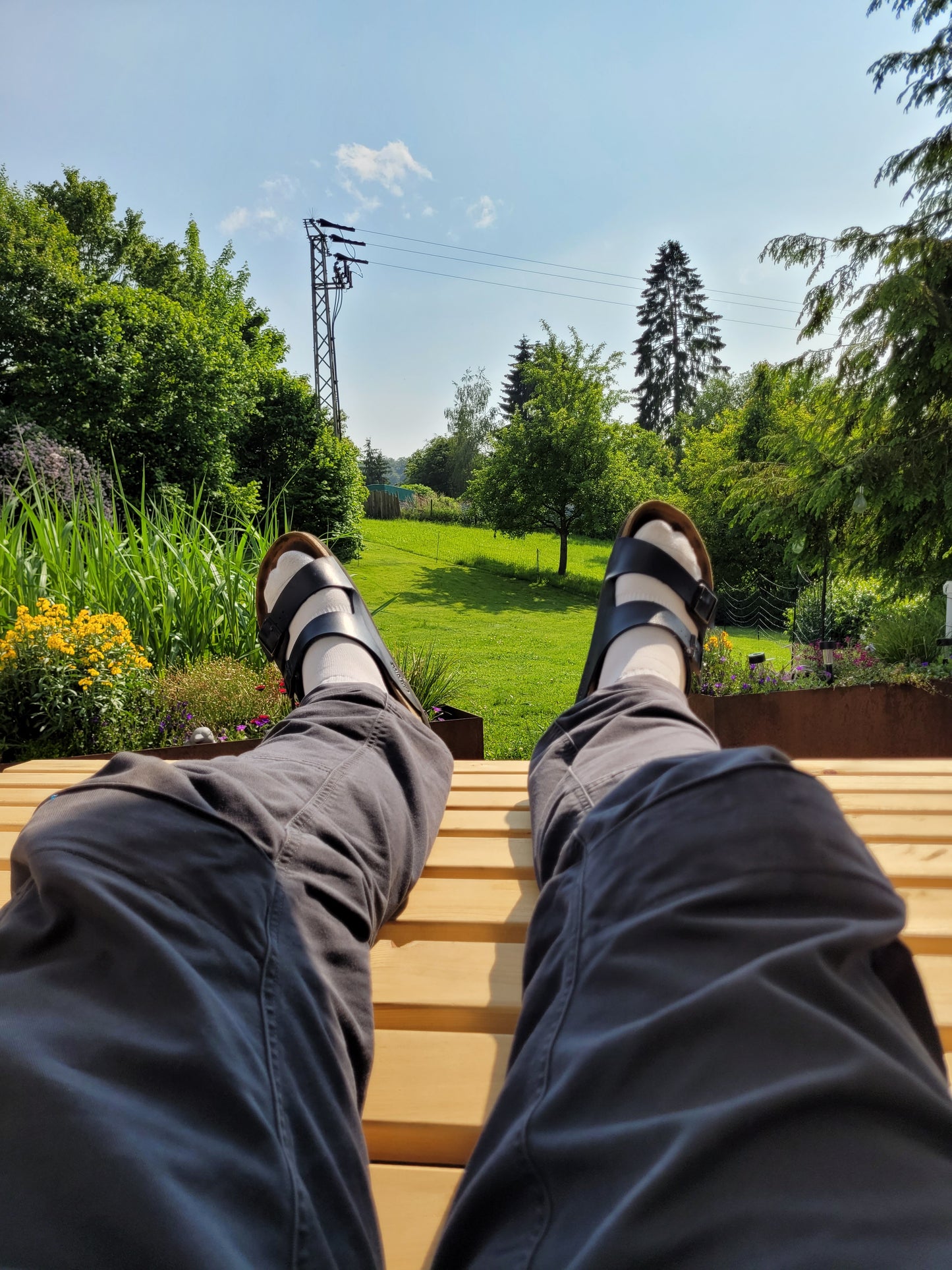 Sonnenliege für den Garten- drehbar - mit Feststellbremse - für 2 Personen - pulverbeschichtet